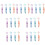 28Pièces Dentier Nettoyante Double Tête Usage 7