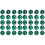 40Pièces Cabochons 14Mm Vert Gemme Verre Pour DIY 3