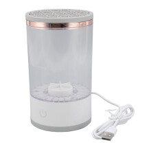 7000RPM Electric Makeup Brush Cleaner with Silicone Pad, ABS Material