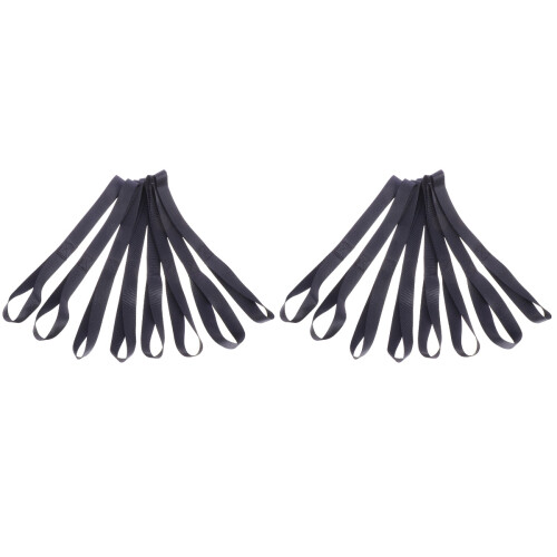 16Pièces Sangles Boucle Noires Pour Sangles De Fixation Solides 2