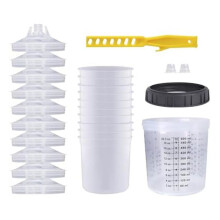 Disposable Paint Sprayer Mixing Cup for Automotive PaintGun, HVLP Paint Spray Paint Gun20 Ounce (600Ml) Kit