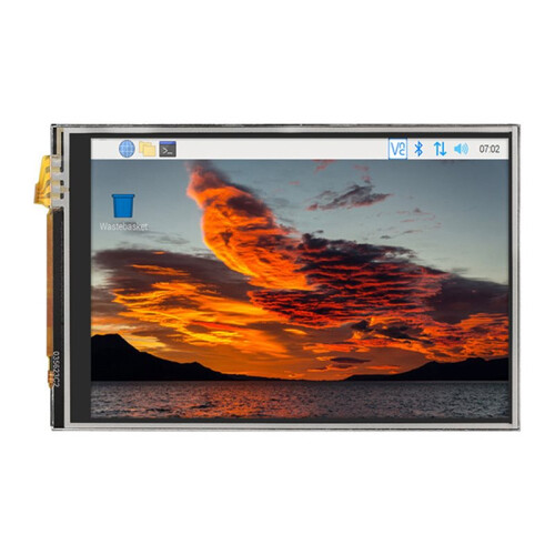 2Conjunto Tela Sensível Ao Toque RPI de 3,5 Polegadas 480X320 para Raspberry Pi 5 5B 20 Frame TFT LCD Módulo Tela com Touchpen 2