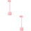 2Pièces Toilettage Rose Pour Chats En ABS 5