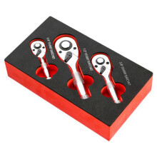 72-Tooth Quick Socket Ratchet Wrench, Large, Medium and Small Flying Two-Way Horn Short Handle Auto Repair Wrench
