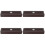 4Pièces Étui Voyage Harmonicas Noir Compact Et Sûr Pour Usage Maison 5