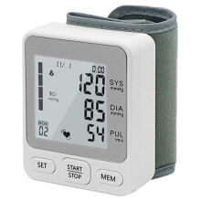 Wrist Blood Pressure Monitors Large LCD Display, Automatic Upper Arm Blood Pressure Cuff BP Machine for Home Use