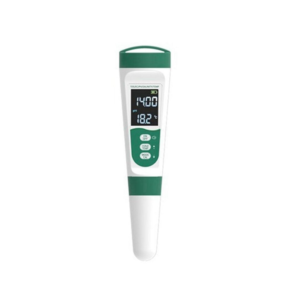 5-In-1 Water Quality Test Pen Voice Model Ec Acidity Ph Meter Tds Salinity Meter Water Quality Tester Without Ph Powder 6033077676858