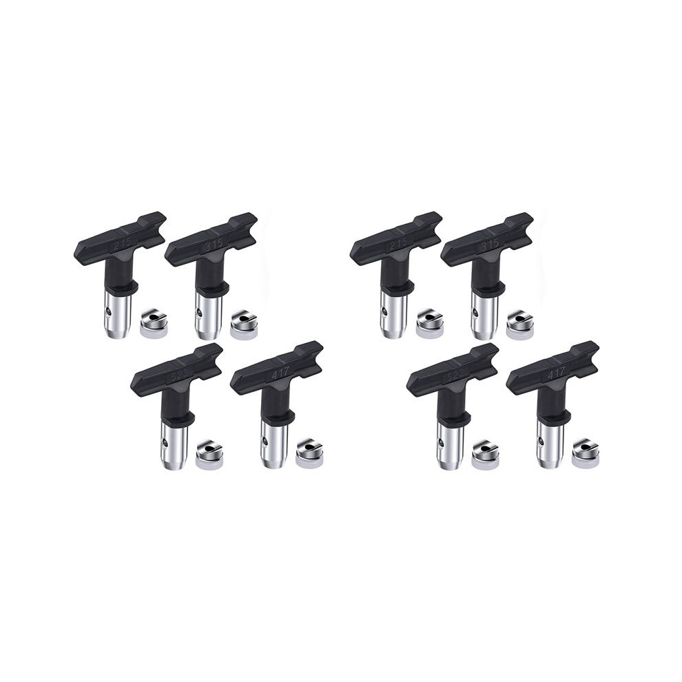 8Pcs Reversible Airless Paint Sprayer Nozzle Tips, Airless Sprayer Spraying Machine Parts(215,315,417,523) 6031409293896