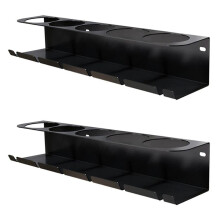 2PCS Pneumatic Tool Holder/Aerosol Rack Combo, Wall Mounted Spray Can Bottle Holder, Air Tool Organizer
