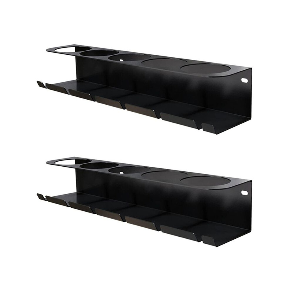 2Pcs Pneumatic Tool Holder/Aerosol Rack Combo, Wall Mounted Spray Can Bottle Holder, Air Tool Organizer 4711729760521
