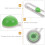 1Ensemble Outil De Découpe Circulaire Vert ABS Pour 6
