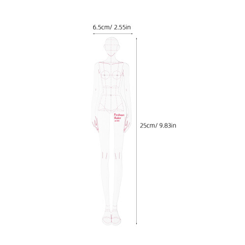 3Ensembles Modèles Règles Dessin Vêtements Blanches Précises Usage DIY 1