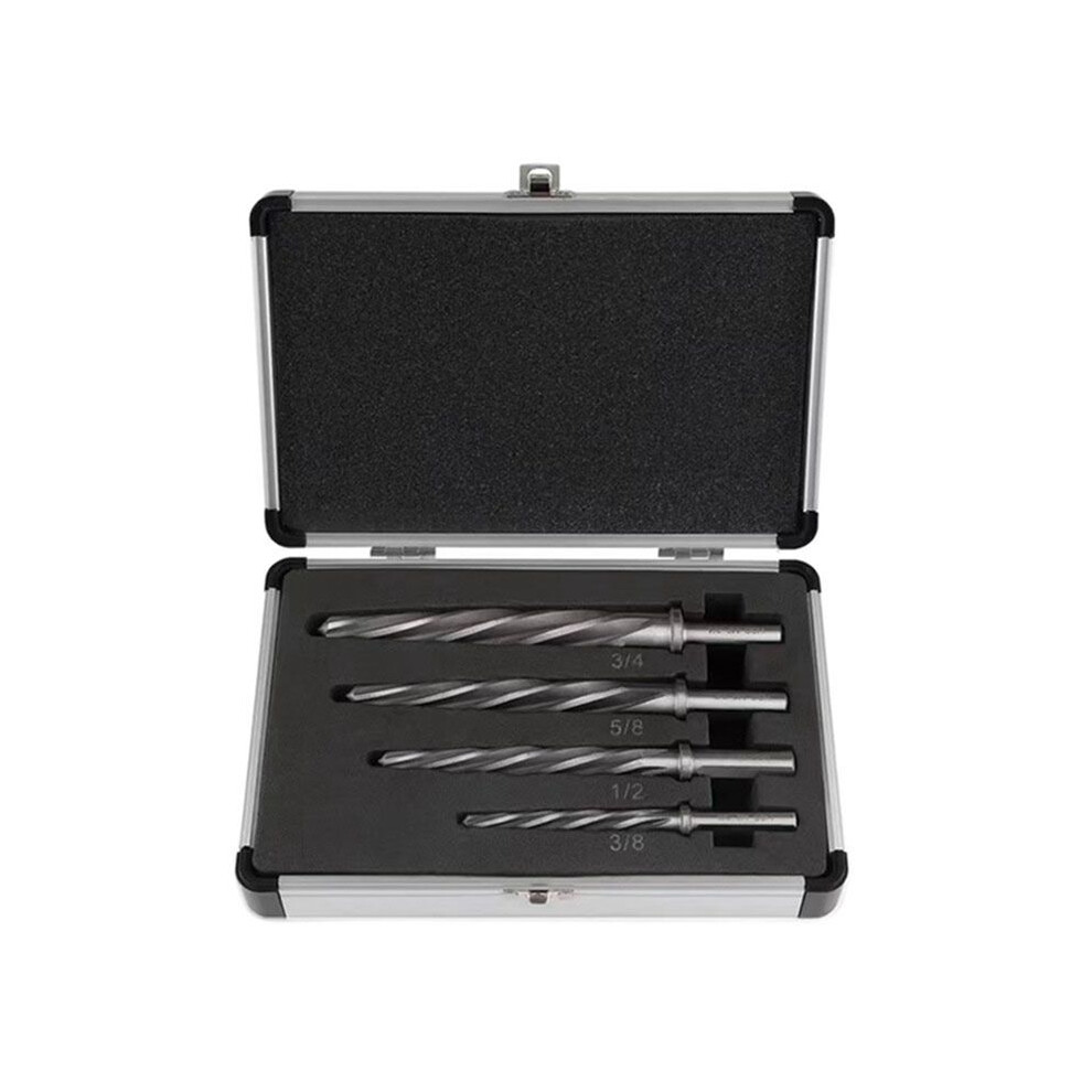 M2 Hss Taper Chucking Reamer, Bridge Construction Reamer Drill Bit 4Pcs Set, To Align Or Enlarge Holes 6032698020750
