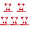 5Ensembles Ensemble Cosplay Rouge Oreilles Renard Queue Et Doux 4