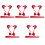 5Ensembles Ensemble Cosplay Rouge Oreilles Renard Queue Et Doux 5
