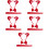 5Ensembles Ensemble Cosplay Rouge Oreilles Renard Queue Et Doux 9