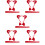 5Ensembles Ensemble Cosplay Rouge Oreilles Renard Queue Et Doux 10