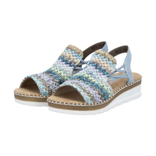 Rieker andales à Elastique Rieker Flechtana - Multicolor 2