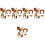 5Ensembles Costume Lion En Laine Durable Oreilles Queue Et 5