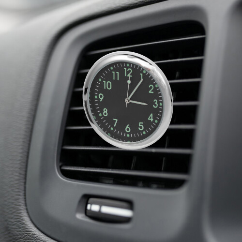 5Pièces Horloges Auto Digitales Métal Compactes Décoratives Adhésives 2