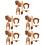 5Ensembles Costume Lion En Laine Durable Oreilles Queue Et 7