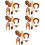 5Ensembles Costume Lion En Laine Durable Oreilles Queue Et 8
