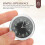 5Pièces Horloges Auto Digitales Métal Compactes Décoratives Adhésives 6