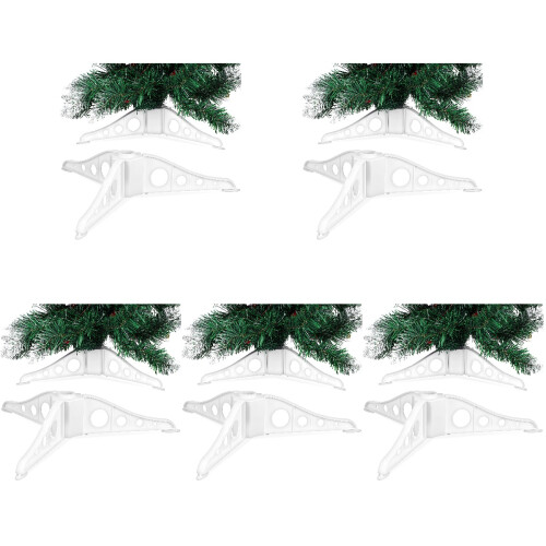 5Pièces Base De Sapin Artificiel Transparente Support Solide Pour 2