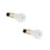 2Pièces Mute Trompette ABS Argent Compact Pour Pratique Efficace 10