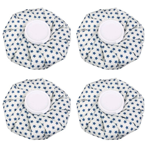 4X Ice Bag for Pain Relief 9Inch Pentacle, White