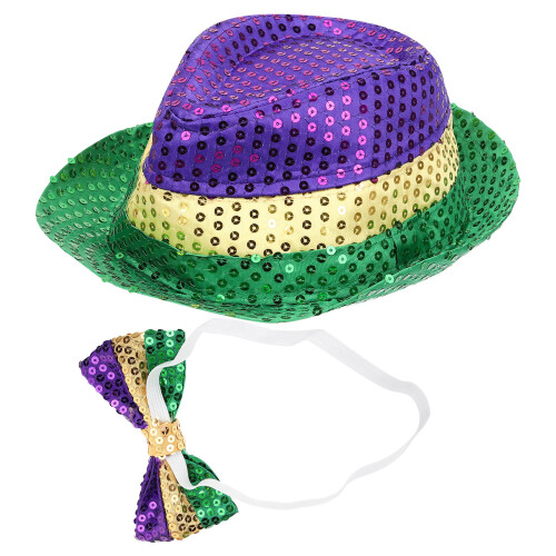 2Ensembles Ensemble Bow Tie Chapeaux Colorés Décoratifs 1
