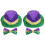 2Ensembles Ensemble Bow Tie Chapeaux Colorés Décoratifs 3