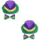 2Ensembles Ensemble Bow Tie Chapeaux Colorés Décoratifs 6