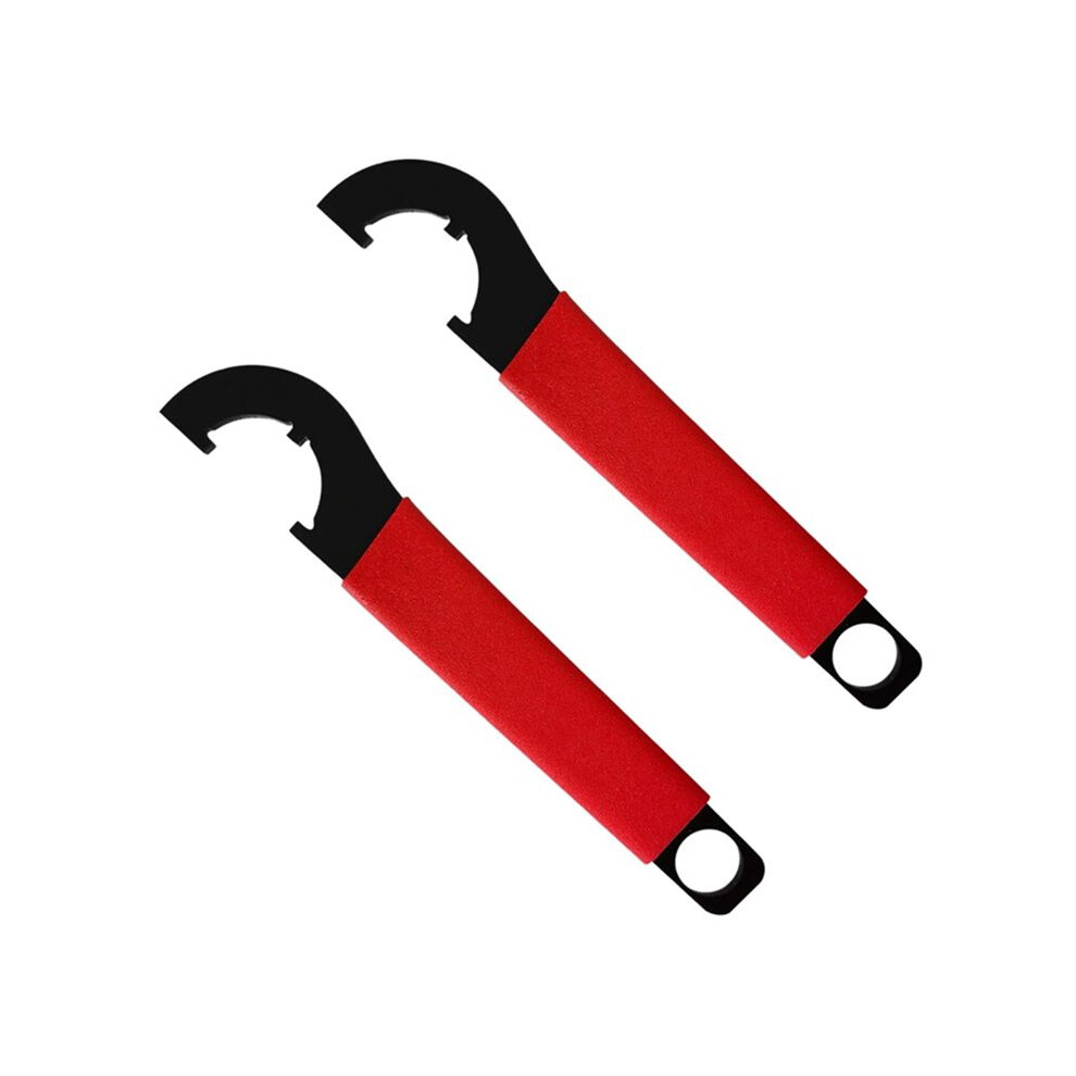 2X Castle Nut Wrench 1 1/4 With Non-Slip Rubber Handle, Adjustable Spanner Wrench Tool Buffer Tube Locknut Wrench 4711474104977