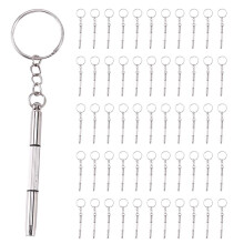 1000Pcs 3 in 1 Eyeglass Screwdriver Sunglass Glasses Watch Repair Tool Kit with Keychain Portable Screwdriver Tool