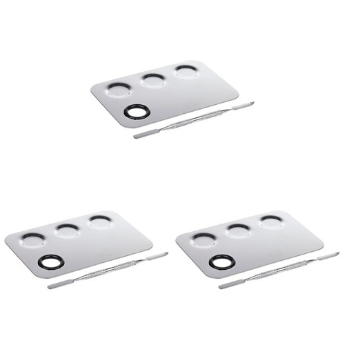 3Pièces Outils Mixage Acier Pratique Couleur Argent 2