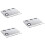 3Pièces Outils Mixage Acier Pratique Couleur Argent 7