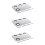 3Pièces Outils Mixage Acier Pratique Couleur Argent 8