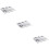 3Pièces Outils Mixage Acier Pratique Couleur Argent 9