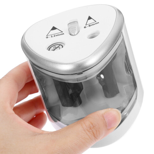 3Pièces Aiguiseurs Électriques Rapides Double Trou Pour Crayons Variés 2