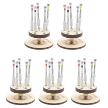 5X Professional Screwdrivers Set Jewelry Eyeglasses Steel Watch Part Repair Tool Kit Tool for Watchmaker Workmanship