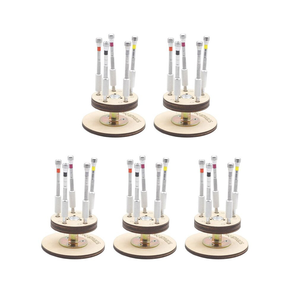 5X Professional Screwdrivers Set Jewelry Eyeglasses Steel Watch Part Repair Tool Kit Tool For Watchmaker Workmanship 4713935440396