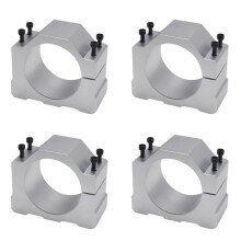 4Pcs Spindle CNC Milling Machine Motor with 16 Screws Spindle Clamp Mounting Bracket 65mm