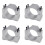 4Pcs Spindle CNC Milling Machine Motor with 16 Screws Spindle Clamp Mounting Bracket 65mm 1