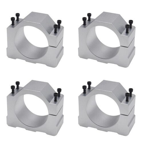 4Pcs Spindle CNC Milling Machine Motor with 16 Screws Spindle Clamp Mounting Bracket 65mm
