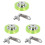 3set 200mm Aluminum Polyurethane Industrial Encoder Wheel Measuring Wheel with Type 20mm Aluminum Encoder Bracket 2