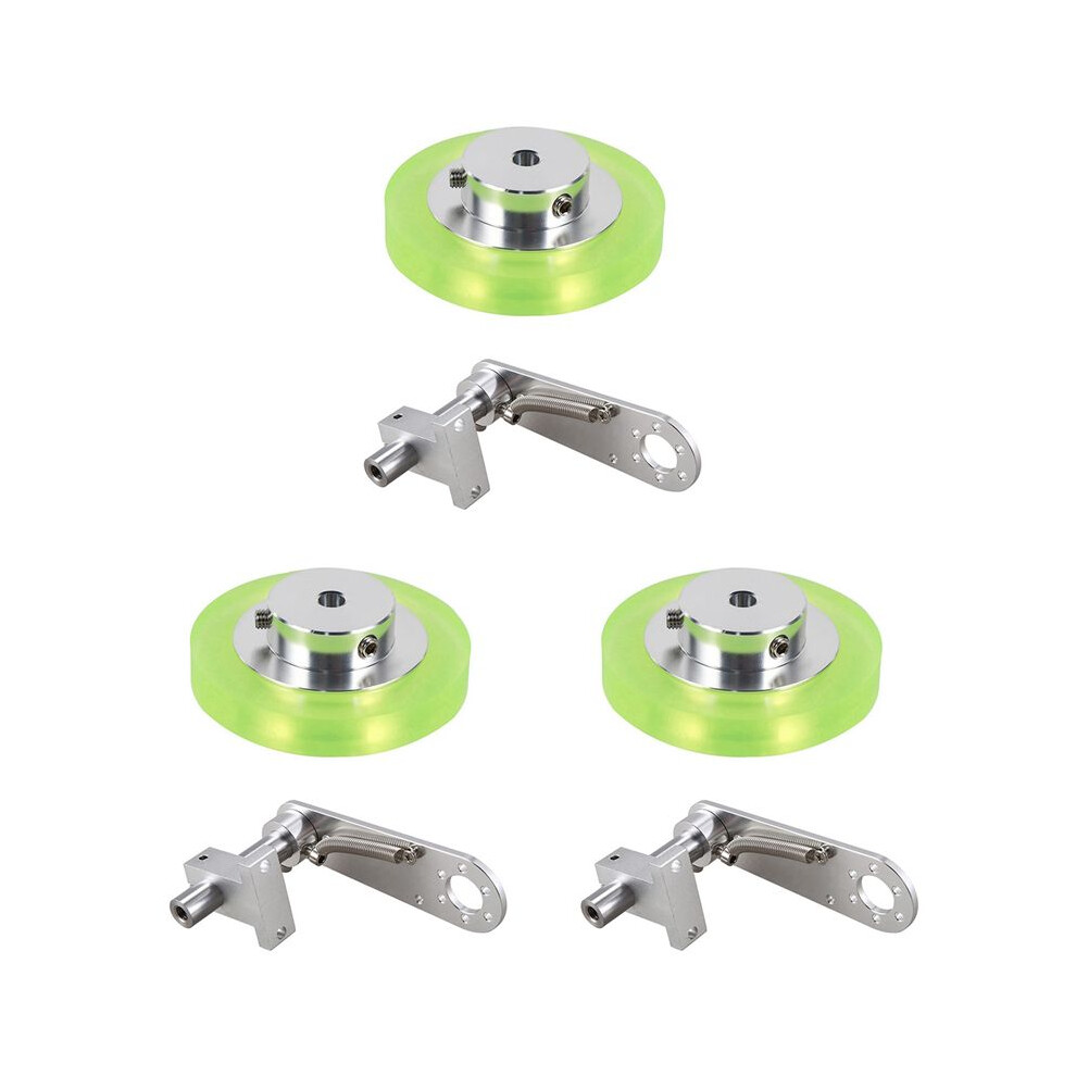 3Set 200Mm Aluminum Polyurethane Industrial Encoder Wheel Measuring Wheel With Type 20Mm Aluminum Encoder Bracket 6032048588305