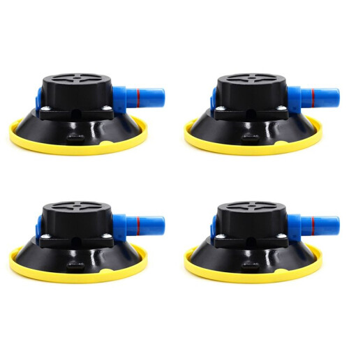 4X Copo de VáCuo CôNcavo de 4,5 Polegadas 125 mm Ventosa de Bomba Manual Resistente com Pino Roscado M6 para Carros