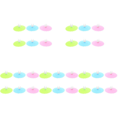 30Pièces Couvercles Silicone Adorables Protection Café Assortis 1