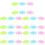 30Pièces Couvercles Silicone Adorables Protection Café Assortis 6